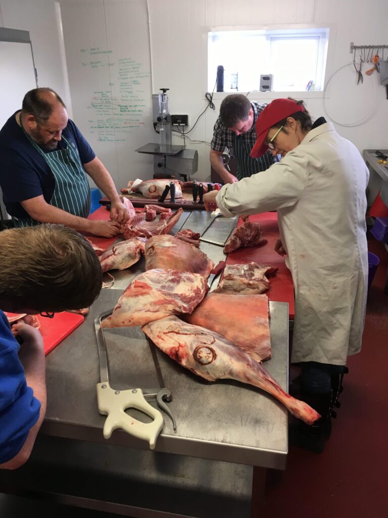 Broughgammon Butchery Class Getting Hands On